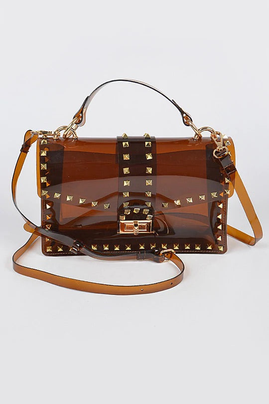 Valantina Gold Studs Crossbody Bag