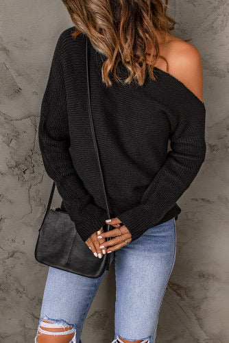 Asymmetric Neck Sweater