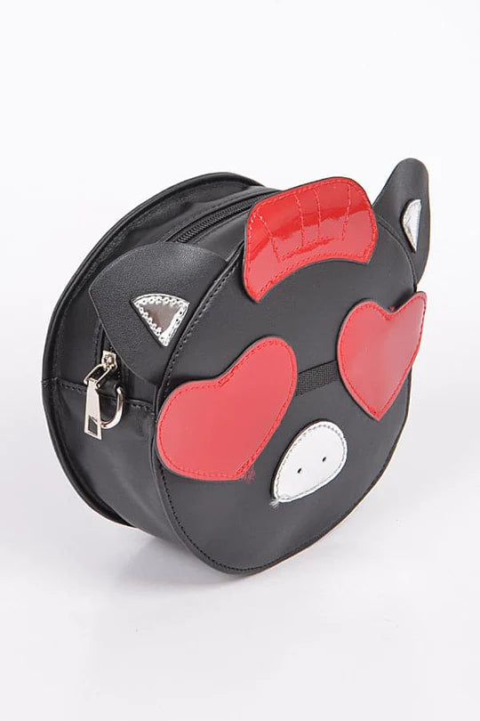 Red Heart & Kiss Crossbody Bag