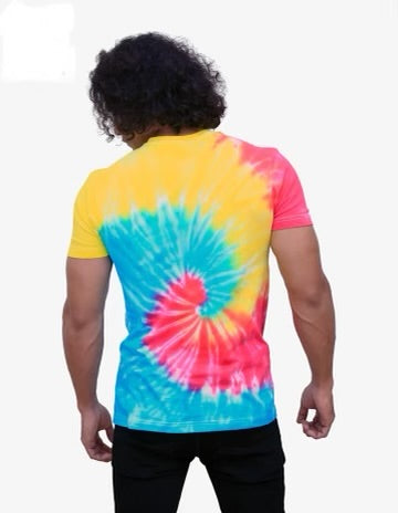 Multi-Color Tie Dye Men's T-Shirt