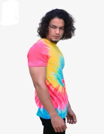Multi-Color Tie Dye Men's T-Shirt