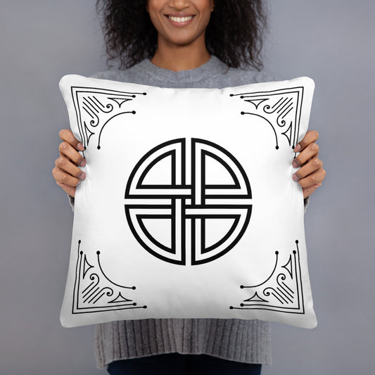 Black And White Victorian Pillow