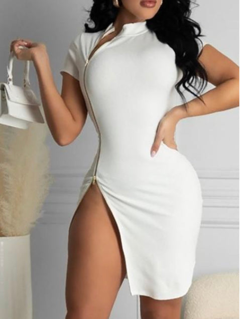 sexy white bodycon dress