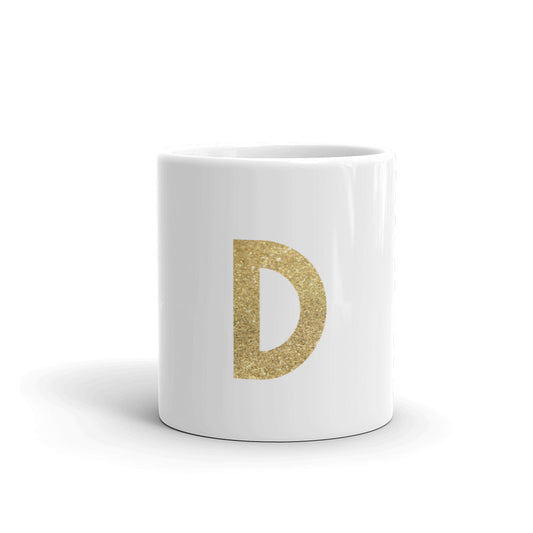 Gold Monogram Mug